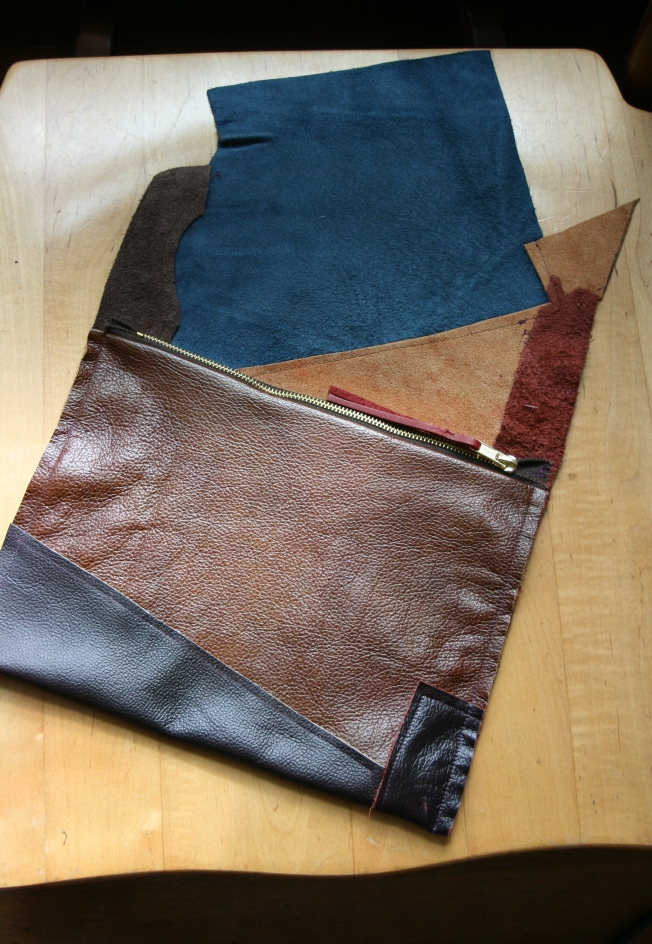 Leather clutches by Pattern and Branch