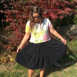 A McCall’s 8066 Summer Skirt in Black Double Gauze